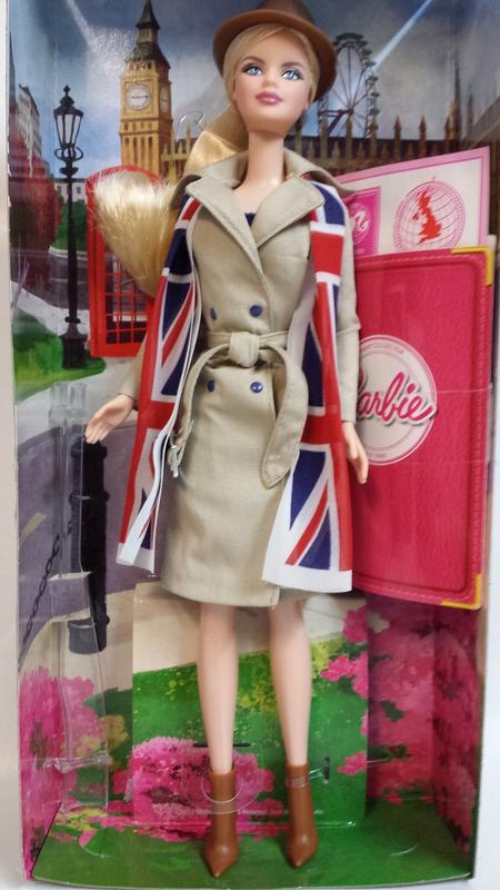 Tous Les Barbie Du Monde Entier Mattel A1303856 BARBIE DU MONDE en tenue typique du Royaume Uni