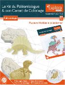 MGM - 39398 - EXPLORA Dinosaures Et Carnet de Coloriage - Kit De Paléontologue