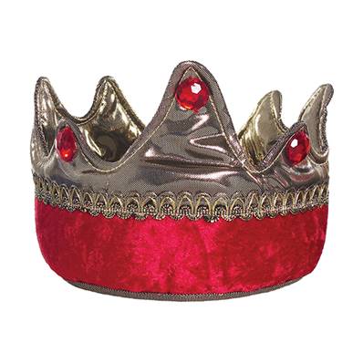 GREAT PRETENDERS - Couronne de roi, rouge/or