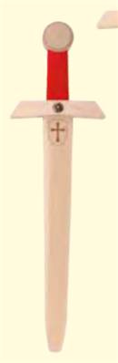 VAH - Epée templier, 50 cm, avec estampage