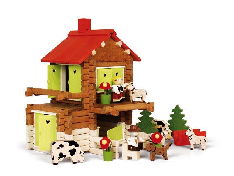 jouet chalet en bois
