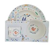 EBULOBO - Coffret 5 pièces Vaisselle Gabin Lapin 