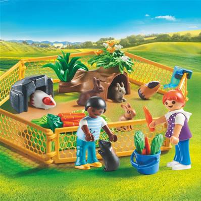 PLAYMOBIL - Enfants avec petits animaux pll70137