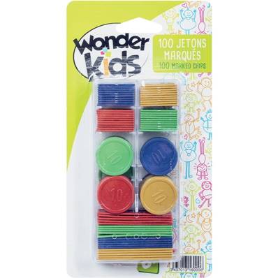 WDK - Boite 100 jetons marques