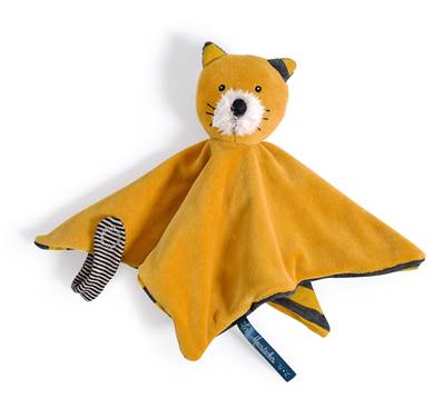 MOULIN ROTY - Doudou chat moutarde lulu les moustaches