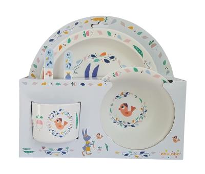 EBULOBO - Coffret 5 pièces Vaisselle Gabin Lapin 