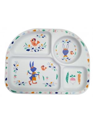 EBULOBO - Assiette compartiment Gabin Lapin 