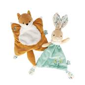 KALOO - Fripons - doudou carre renard leonard - 20cm