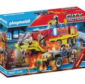 PLAYMOBIL - Camion pompiers +veh enflamme