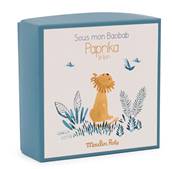 MOULIN ROTY - Doudou attache-tétine lion sous mon baobab