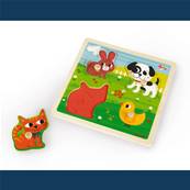 JANOD - Puzzle tactile mes premiers animaux