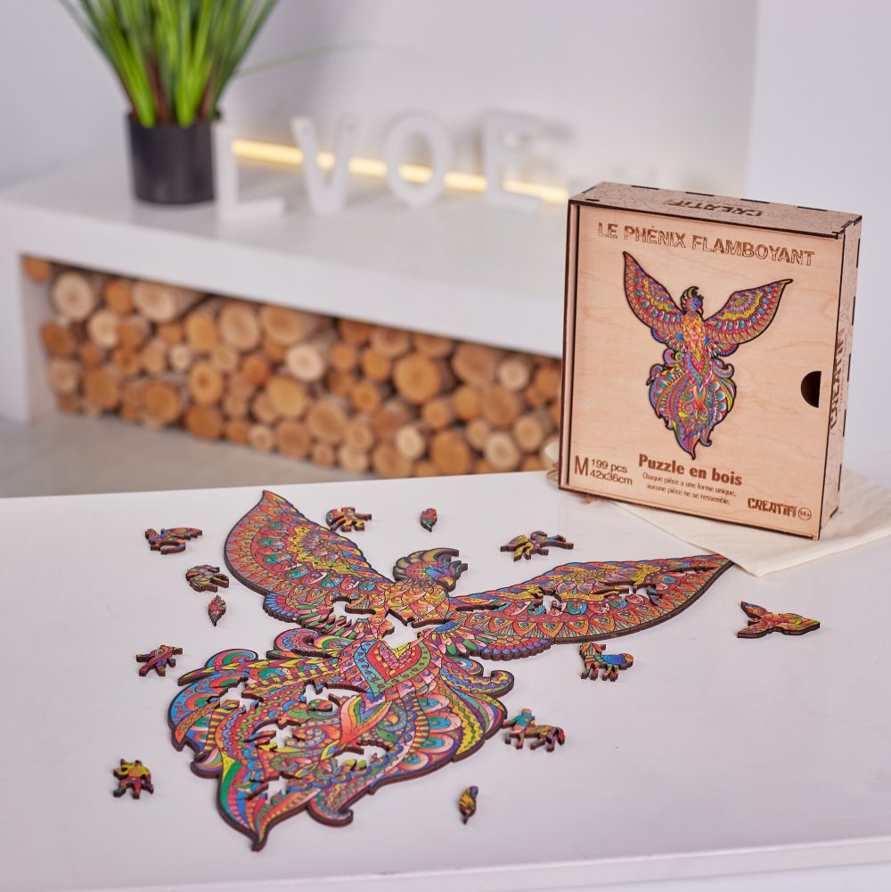 Le Phénix Flamboyant Puzzle en bois CREATIF PUZZLE