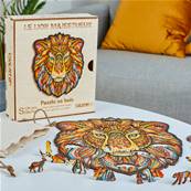 CreatifWood - Puzzle en bois le lion majestueux