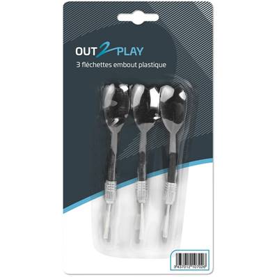 OUT2PLAY - 3 flechettes plastique