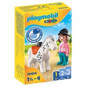 PLAYMOBIL - Cavaliere avec cheval 1.2.3