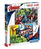 CLEMENTONI - S.color 2x60 pcs - the avengers