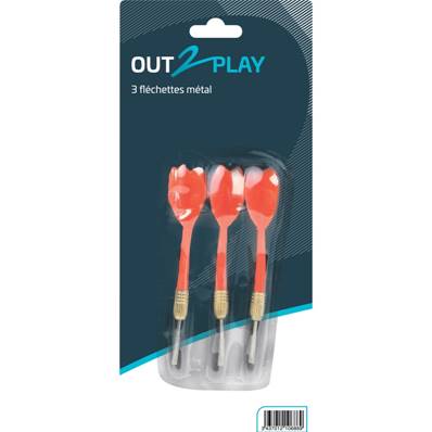 OUT2PLAY - 3 fléchettes en métal