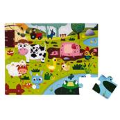 JANOD - Puzzle tactile les animaux de la ferme - 20 pcs