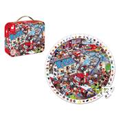 JANOD - Puzzle d observation rond - pompiers de l extreme - 208 pcs