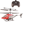 MGM - 400307 -  ELITE COPTER MK1 - HELICOPTERE - VEHICULE TELECOMMANDEE - ROUGE - 1:24