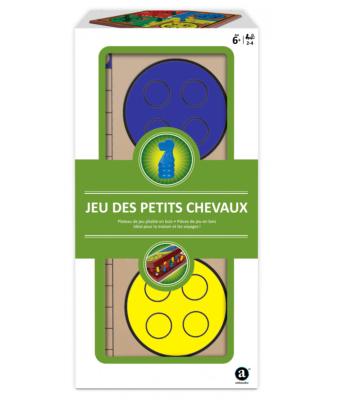 LOISIRS NOUVEAUX -Jeux de petits chevaux pliable Bois