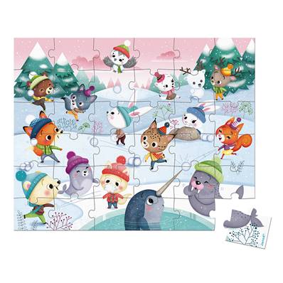 JANOD - Puzzle bataille de boules de neige - 36 pieces