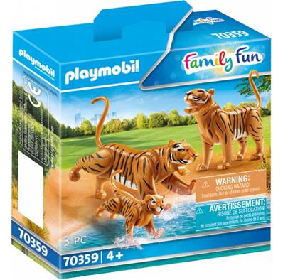 PLAYMOBIL - Couple de tigres avec bebe