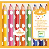 DJECO - 8 crayons de couleur pour les petits