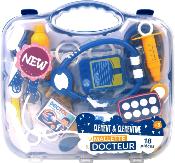 MGM - VALISETTE DOCTEUR BLEU -18 PIECES