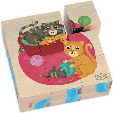 VILAC - Cubes en bois les animaux