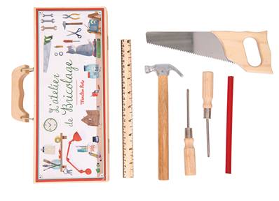 MOULIN ROTY - Petite valise bricolage (6 outils)