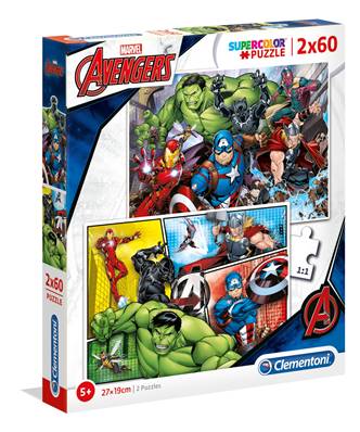 CLEMENTONI - S.color 2x60 pcs - the avengers