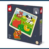 JANOD - Puzzle tactile mes premiers animaux