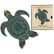 CreatifWood - Puzzle en bois la tortue tropicale