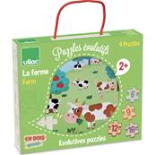 VILAC - 4 puzzles évolutifs la ferme