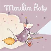 MOULIN ROTY - Boîte rose de 3 disques pour lampe à histoires il était une fois