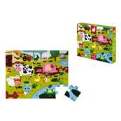 JANOD - Puzzle tactile les animaux de la ferme - 20 pcs