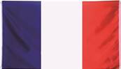 CDA - Drapeau de façade polyester 90x150cm france avec 4 oeillets