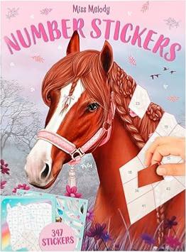 TOP MODEL- 12486 - Miss Melody Number Sticker cheval