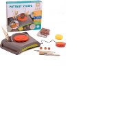 Eurekakids Pottery Studio Enfants - Plateau tournant professionnel en poterie - comprenant de Argile et de nombreux