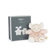 KALOO - K969960 - PERLE - PATAPOUF SOURIS ROSE - 15 CM